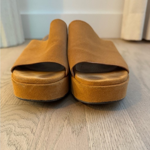 One of a Kind Seychelles Cognac Suede Leather Platform Sandals Size 10 - Picture 7 of 11